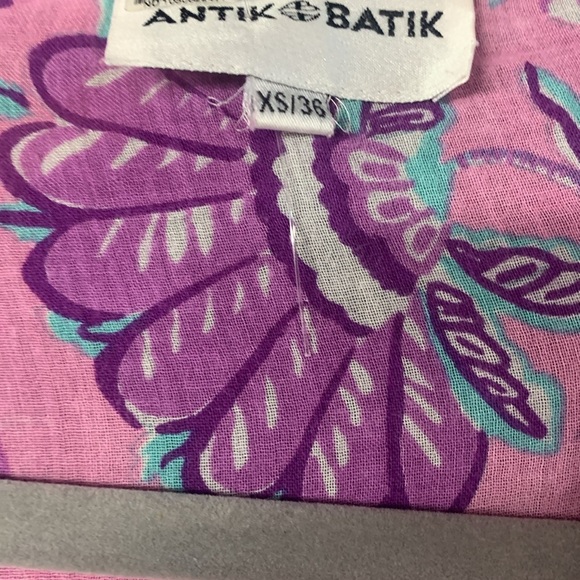 Free People ANTIK BATIK Hupa Gathered Printed Cotton-Voile Maxi Dress XS - Picture 7 of 7